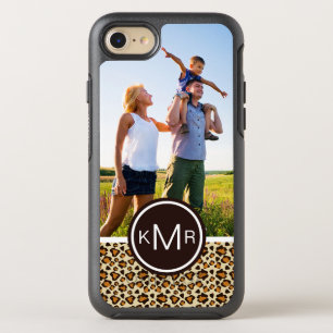 Photo & Monogram Cheetah skin pattern OtterBox Symmetry iPhone 8/7 Case