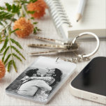 Photo Monogram Key Ring<br><div class="desc">Photo on the front with optional last name and initial on the back or choose single sided</div>