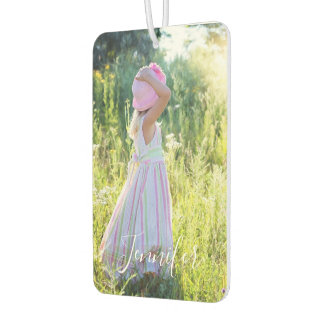 Photo Monogram Name Car Air Freshener