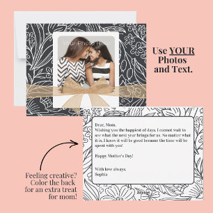 Photo Mother's Day Card with Custom Message