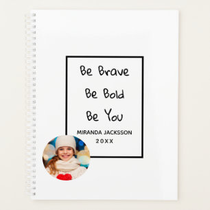 Photo motivational quote squirrel cute white 2021 planner