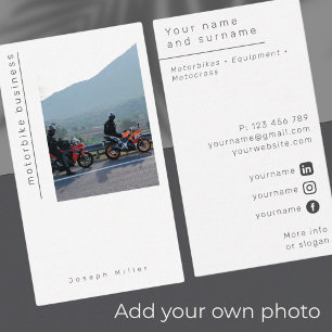 Photo motorbike motorcycle moto-x Business Card