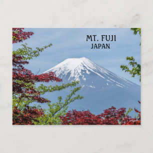 Photo Mount Fuji Volcano in Japan Postcard