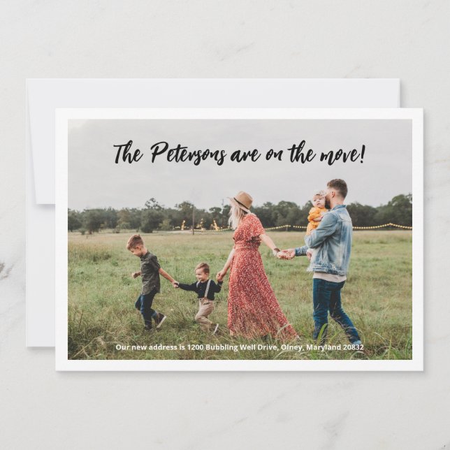 Photo Moving Announcement (Front)