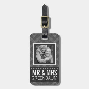 Photo Mr and Mrs Personalised Luggage Tag