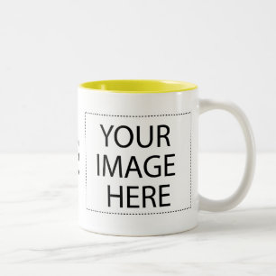 Photo mugs - yellow two tone template 15oz
