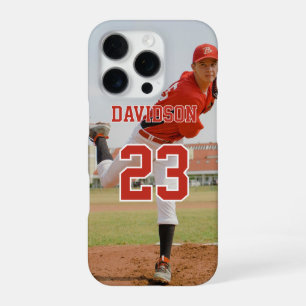 Photo Name Jersey Number Custom iPhone 16 Pro Case