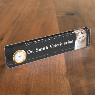 Photo Nameplate, Front Desk, Office. Nameplate
