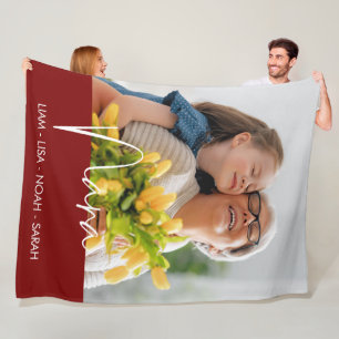 PHOTO Nana Grandma Grandchildren Fleece Blank Blanket