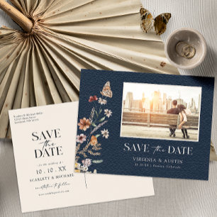 Photo Navy Save The Date Postcard