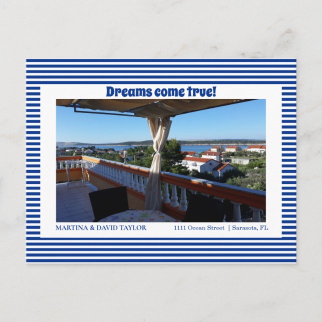 Photo New Home Address Announcement  Postcard (Front)