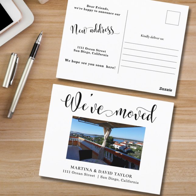 Photo New Home Address Announcement  Postcard (Creator Uploaded)