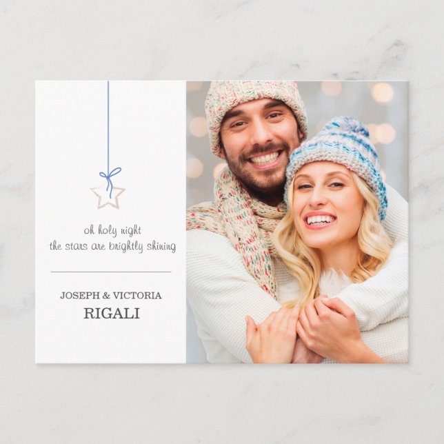 Photo New Home Holiday Moving Announcemet Postcard (Front)