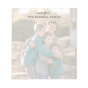 Photo Notepad, Full Photo | Faded Notepad