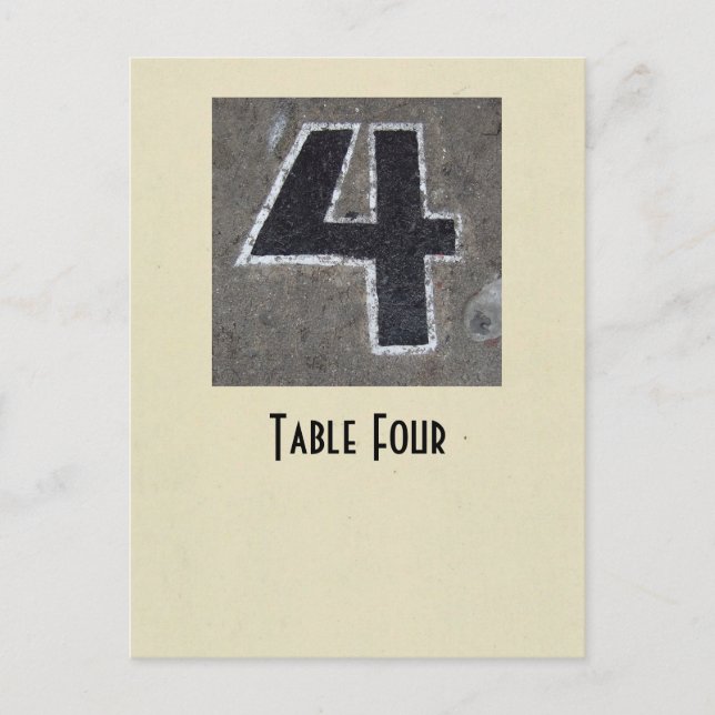 photo number 4 table true ivory postcard (Front)