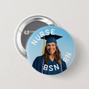 photo nurse bsn rn 2¼ Inch 6 Cm Round Badge
