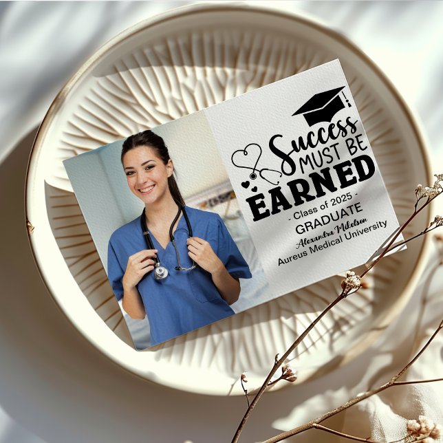 Photo Nursing College Graduate  Announcement (Creator Uploaded)