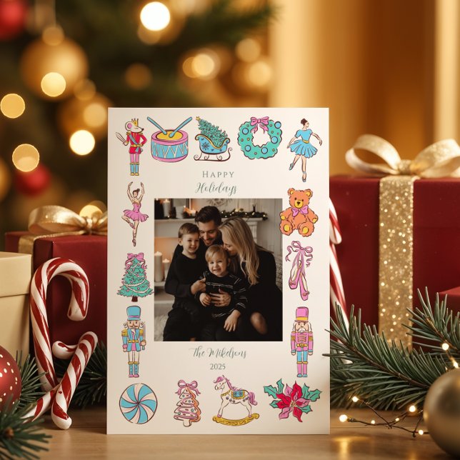 Photo Nutcracker Ballet Christmas Holiday Card (Creator Uploaded)