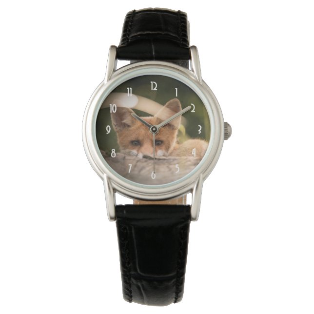 Photo of a Cute Little Orange Fox Watch (Front)