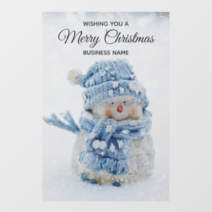 Photo of a Cute Snowman in Winter - Christmas