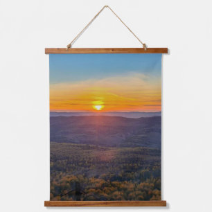 photo of a mountainous autumn forest, mountains, p hanging tapestry