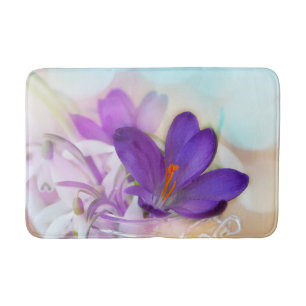 Photo of a Pretty Purple Spring Crocus Bath Mat