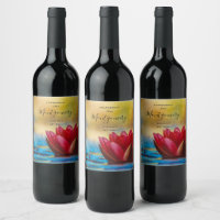 Photo of a Red Lotus Flower in a Pond Wine Making