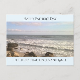 Photo of Atlantic Ocean Best Dad Sea Lovers Blue Postcard