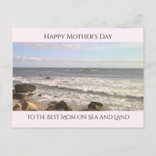 Photo of Atlantic Ocean Best Mum Sea Lovers Pink Postcard