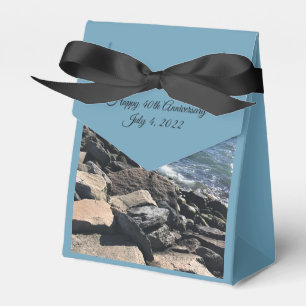 Photo of Atlantic Ocean Blue 40th Anniversary Favour Box