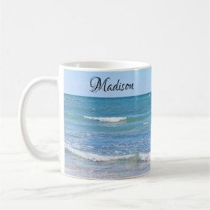 Photo of Atlantic Ocean Custom Name Coffee Mug