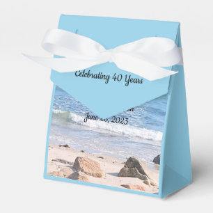 Photo of Atlantic Ocean Shore 40th Anniversary Favour Box