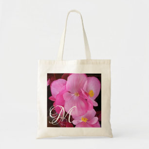 Photo of Beautiful Bright Pink Impatiens Floral Tote Bag