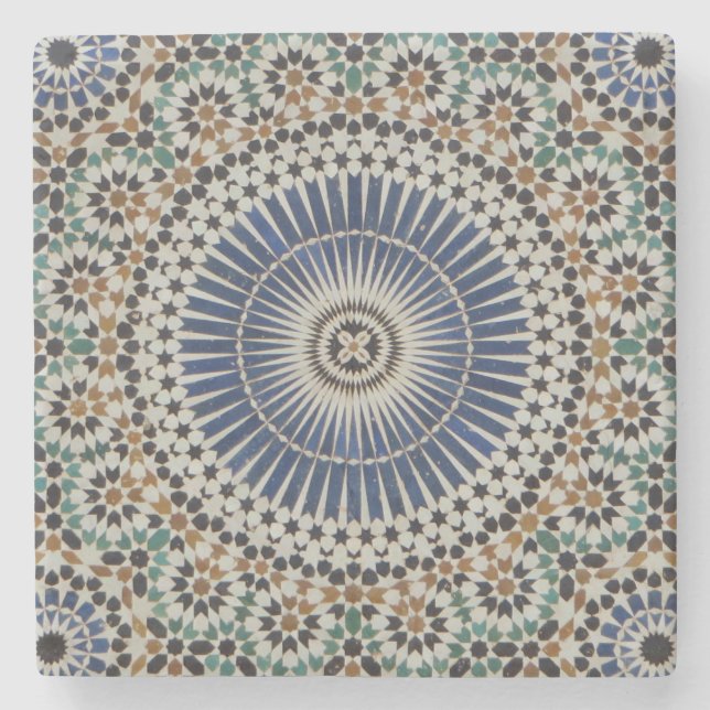 Photo of beautiful Moroccan mosaic tile Stone Coaster (Front)
