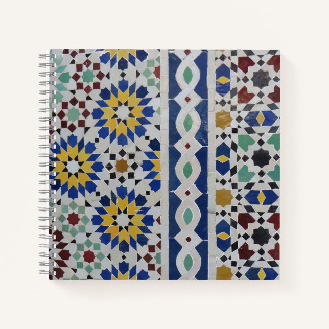 photo of beautiful Moroccan mosaic tiles Notebook (Front)