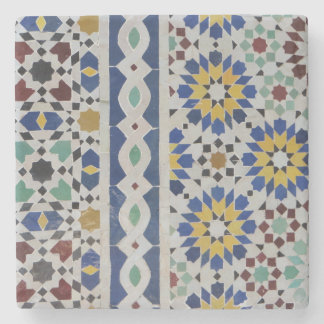 photo of beautiful Moroccan mosaic tiles Stone Coaster