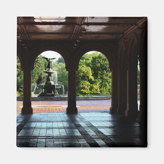 Photo of Bethesda Terrace in Central Park, NYC Magnet (Front)
