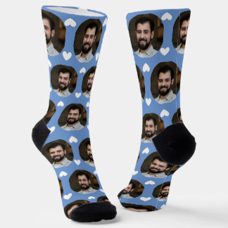 Photo of Boyfriend For Girlfriend Blue w Hearts  Socks