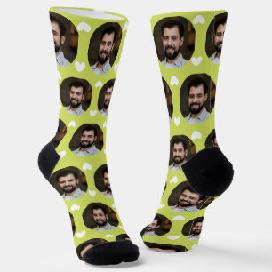 Photo of Boyfriend For Girlfriend Chartreuse Heart Socks