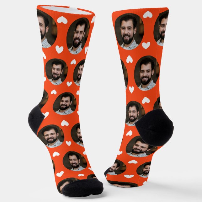 Photo of Boyfriend For Girlfriend Sporty Orange   Socks (Angled)