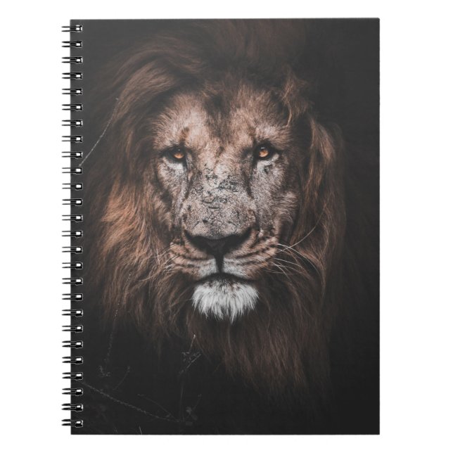 PHOTO OF BROWN LION NOTEBOOK (Front)