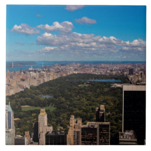 Photo of Central Park in New York City Ceramic Tile