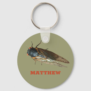 Photo of Cicada Insect Bug Personalised Key Ring