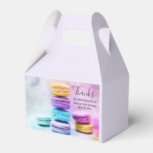 Photo of Colourful Delicious Macarons Favour Box