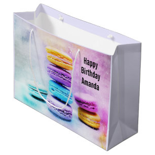 Photo of Colourful Delicious Macarons Large Gift Bag