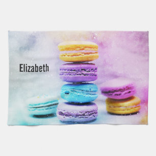 Photo of Colourful Delicious Macarons Tea Towel