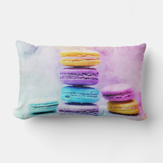 Photo of Colourful Macarons Lumbar Cushion (Front)