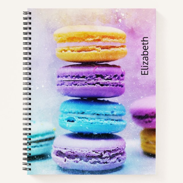  Photo of Colourful Macarons Notebook (Front)