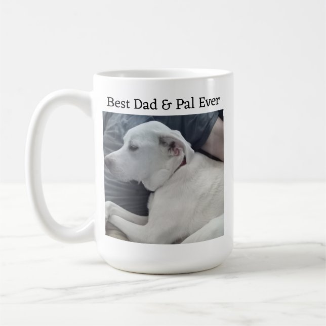 Photo of Cute Dog with Best Pal Ever  Coffee Mug (Left)