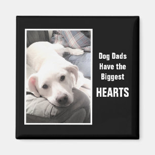 Photo of Cute Puppy Dog With Best Friend Dad Black Magnet